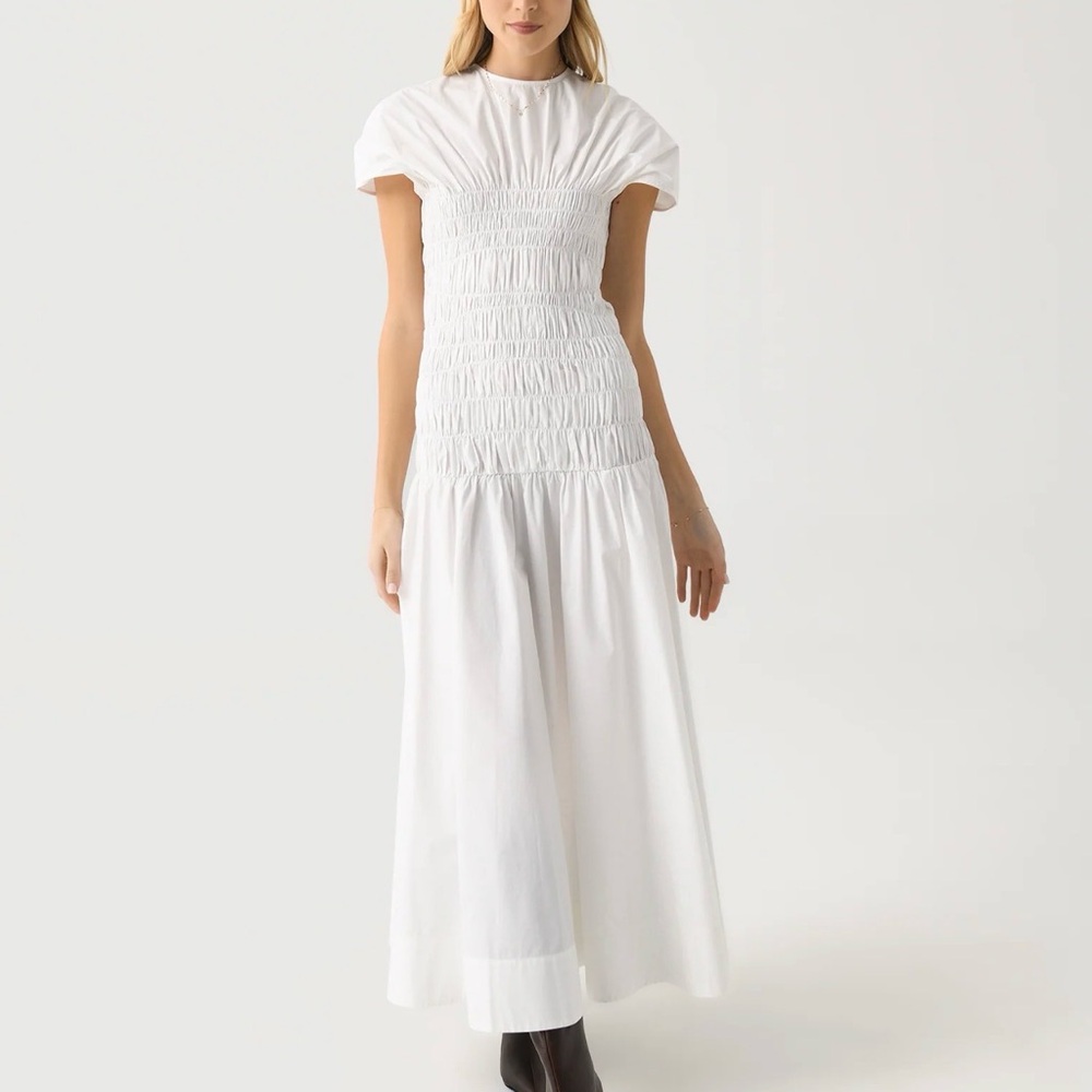 NWT Clea Piera Poplin Midi Dress